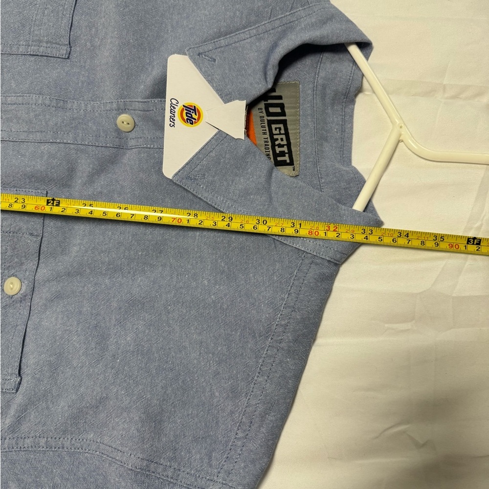 Duluth Trading Co Blue Casual Button Down Shirt - Picture 4 of 5